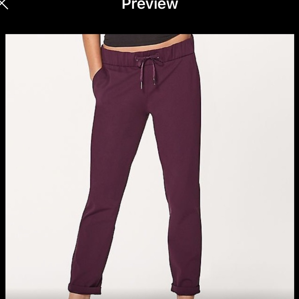 Lululemon Purple Drawstring Jogger Pants Sz.8